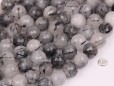 Black Rutilated Quartz beads 10mm faceted(2)