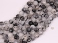 Black Rutilated Quartz beads 10mm smooth(1)