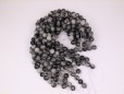 Black Rutilated Quartz beads 14mm smooth(3)