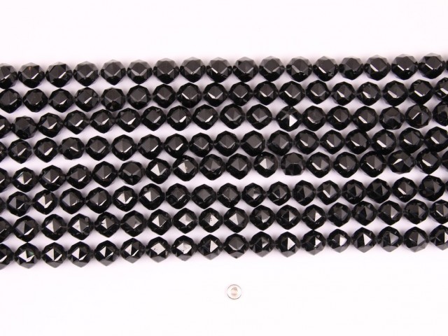 Black Spinel beads 10mm star faceted(1)
