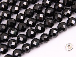 Black Spinel beads 8mm 64 faceted(2)