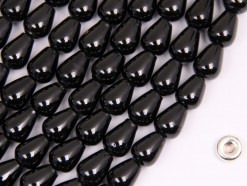 Black Spinel drop 6x8mm smooth(2)