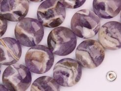 Dog Teeth Amethyst coin 16mm smooth(2)