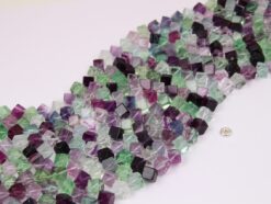 Fluorite cube 6x6mm diagonal drilled(1)