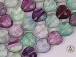 Fluorite heart 10mm smooth(2)