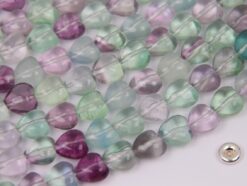 Fluorite heart 8x8mm smooth(2)