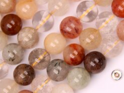 Multi-Rutilated Quartz beads 12mm smooth(2)