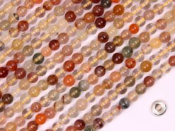 Multi-Rutilated Quartz beads 4mm smooth(2)