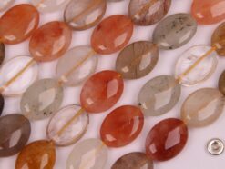 Multi-Rutilated Quartz oval 12x16mm smooth(2)