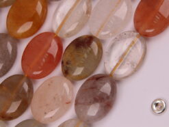 Multi-Rutilated Quartz oval 15x20mm smooth(2)