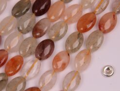 Multi-Rutilated Quartz oval 8x12mm smooth(2)