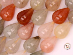 Multi-Rutliated Quartz drop 13x18mm smooth(2)