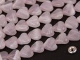 Pink Calcite heart S twisted 10x9mm(2)