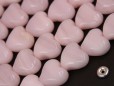 Pink Calcite heart S twisted 14x14mm(2)