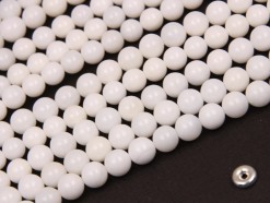 White Shell beads 6mm smooth(2)