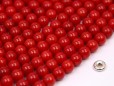 Bamboo Coral (color treated) beads 6mm smooth