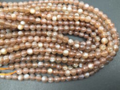 Coffee moonstone beads 6mm Fct_