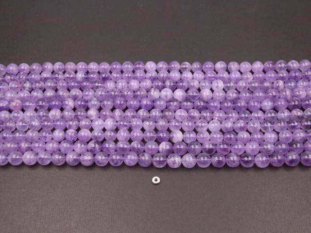 Lavender Amethyst beads 10mm smooth(1)