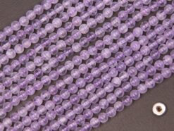 Lavender Amethyst beads 4mm smooth(2)