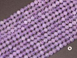 Lavender Amethyst beads 6mm smooth(2)