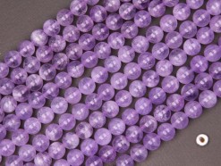 Lavender Amethyst beads 8mm smooth(2)