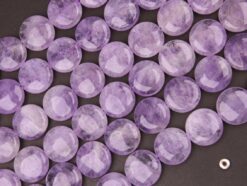 Lavender Amethyst coin 20mm smooth(2)