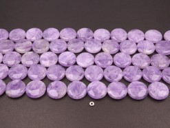 Lavender Amethyst coin 25mm smooth(1)
