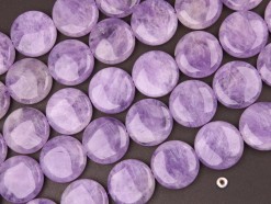 Lavender Amethyst coin 25mm smooth(2)
