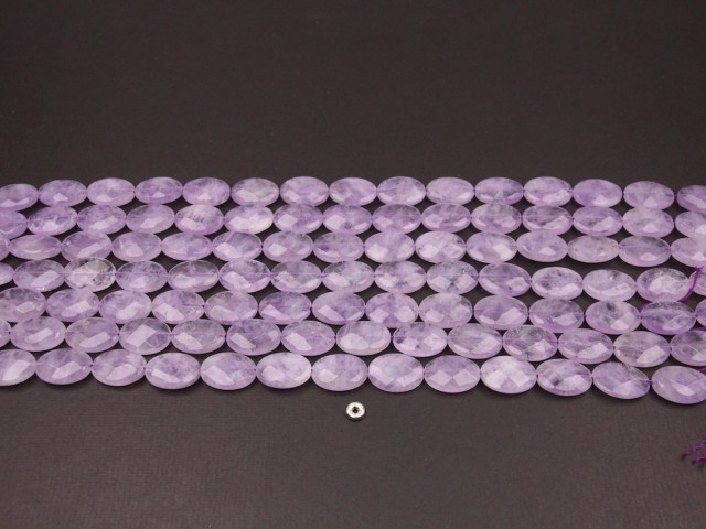 Lavender Amethyst oval 13x18mm faceted(1)