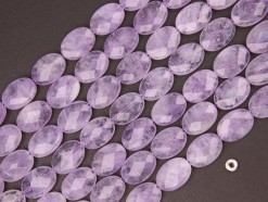 Lavender Amethyst oval 13x18mm faceted(2)