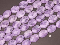 Lavender Amethyst oval 18x25mm faceted(2)