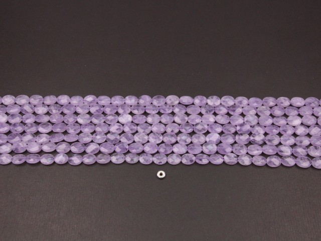 Lavender Amethyst oval 8x10mm faceted(1)