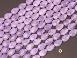 Lavender Amethyst tear drop 10x15mm faceted(2)