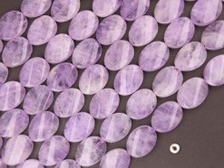 Lavender Amethyst twisted oval 15x20mm smooth(2)