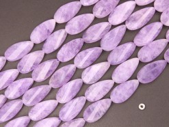Lavender Amethyst twisted tear drop 15x30mm faceted(2)