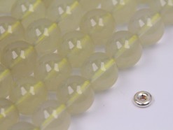 Lemon Quartz beads 12mm smooth(2)
