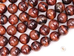 Red Tiger Eye AB beads 12mm smooth(2)