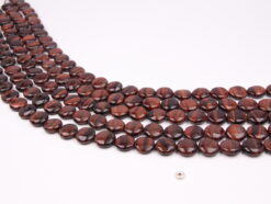 Red Tiger Eye AB coin 14mm smooth(1)