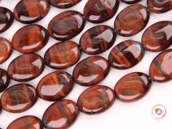 Red Tiger Eye AB oval 12x16mm smooth(2)