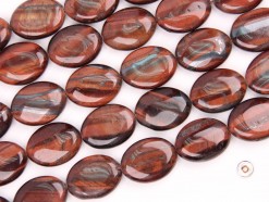 Red Tiger Eye AB oval 15x20mm smooth(2)