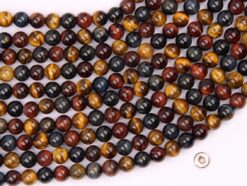 Three Color Tiger Eye AB beads 6mm smooth(2)