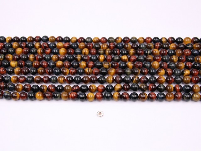 Three Color Tiger Eye AB+ beads 8mm smooth(1)