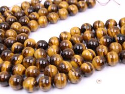 Yellow Tiger Eye AB beads 16mm smooth(1)