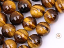 Yellow Tiger Eye AB beads 16mm smooth(2)