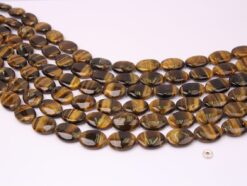 Yellow Tiger Eye AB oval 13x18mm smooth(1)