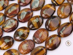 Yellow Tiger Eye AB oval 15x20mm smooth(2)