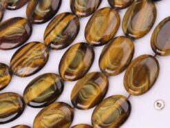 Yellow Tiger Eye AB oval 18x25mm smooth(2)