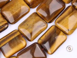 Yellow Tiger Eye AB+ rectangle 20x25mm smooth(2)