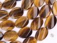 Yellow Tiger Eye AB twisted oval 18x25mm smooth(2)