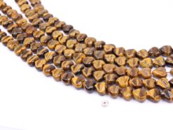 Yellow Tiger Eye AB wavy heart 12x12mm(1)